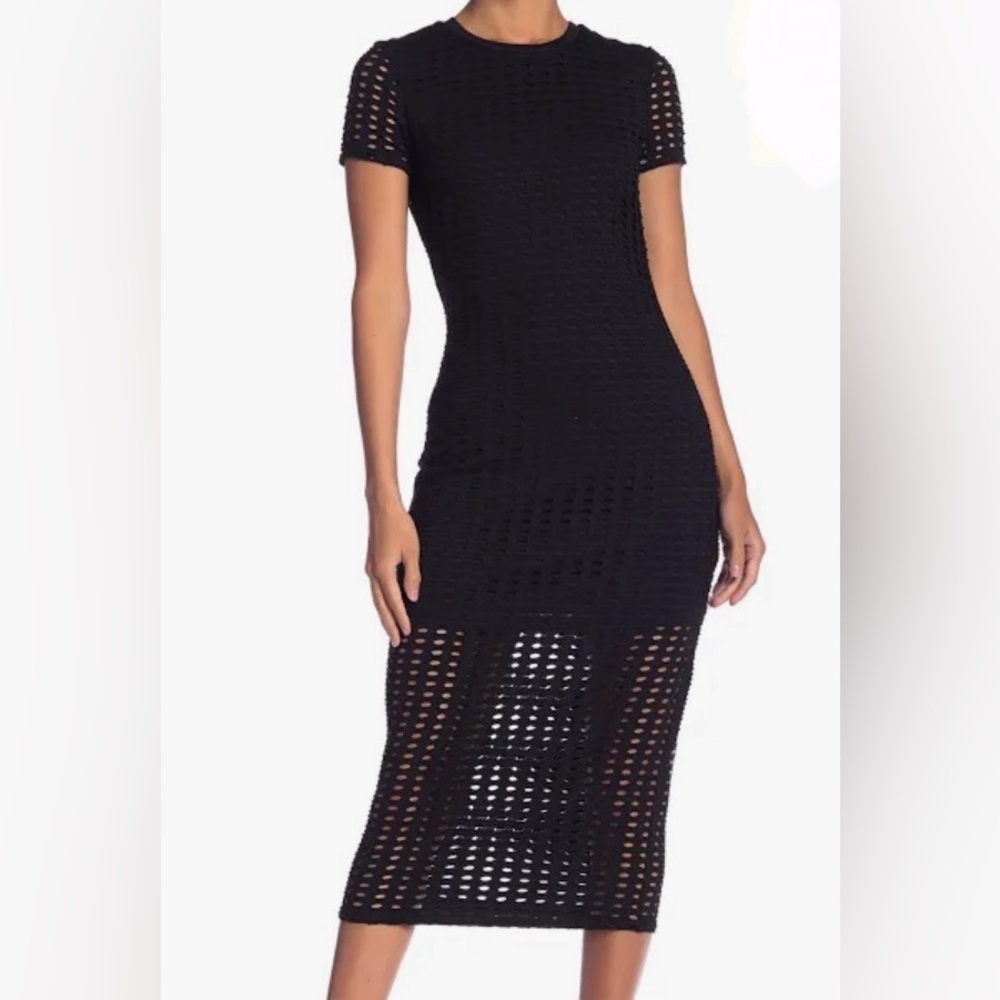 Kendall & Kylie Textured Black Top